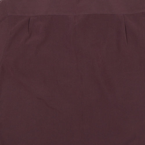 Matalan Mens Purple  Polyester  Button-Up Size M Collared