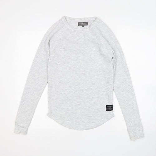 Primark Mens Grey  Polyester Pullover Sweatshirt Size XS