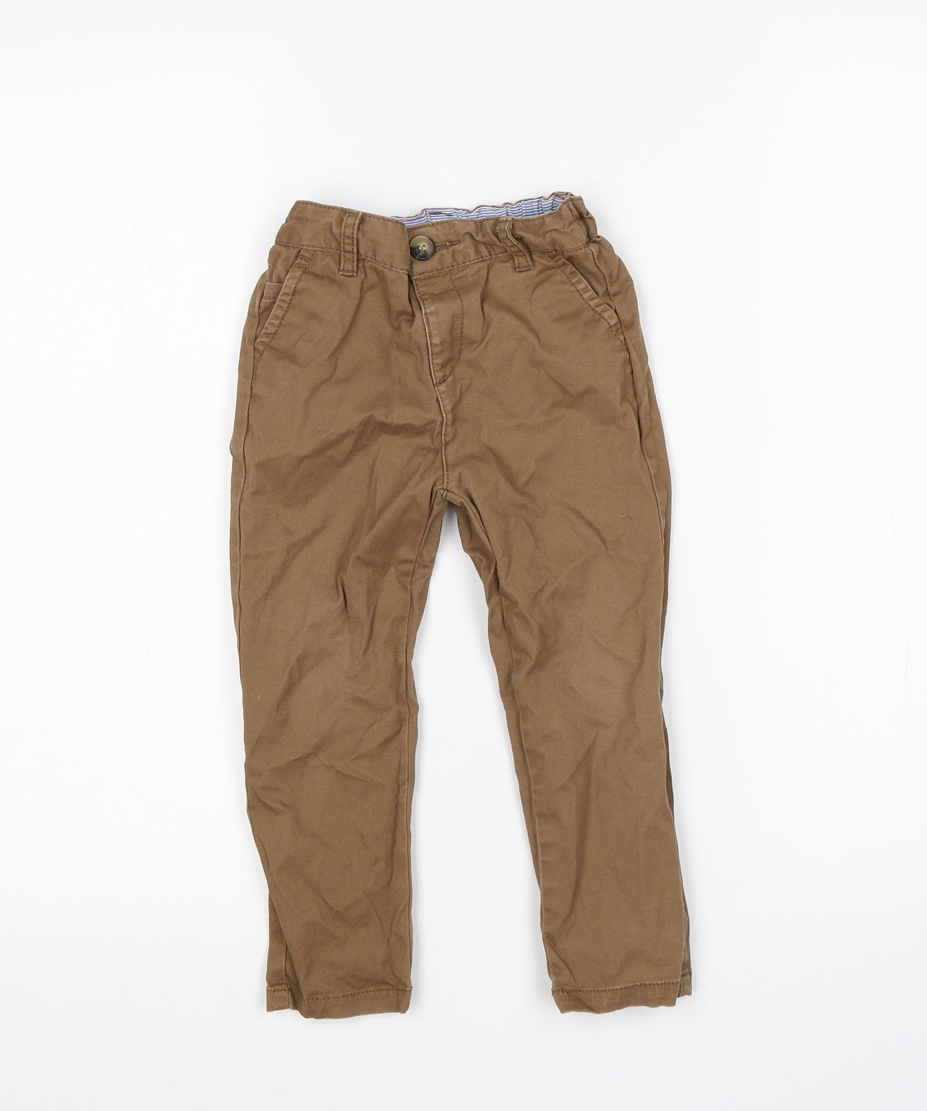 Matalan Boys Brown  Cotton Skinny Jeans Size 2-3 Years  Regular