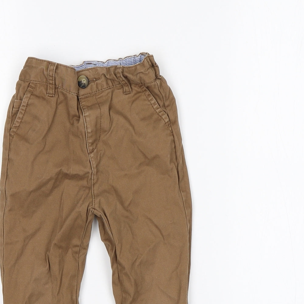 Matalan Boys Brown  Cotton Skinny Jeans Size 2-3 Years  Regular