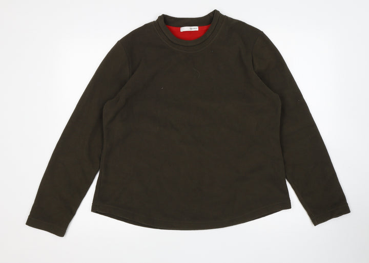 George Womens Green Polyester Pullover Sweatshirt Size 16