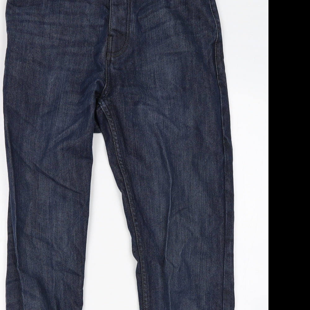 NEXT Mens Blue  Polyester Straight Jeans Size 32 L31 in Regular