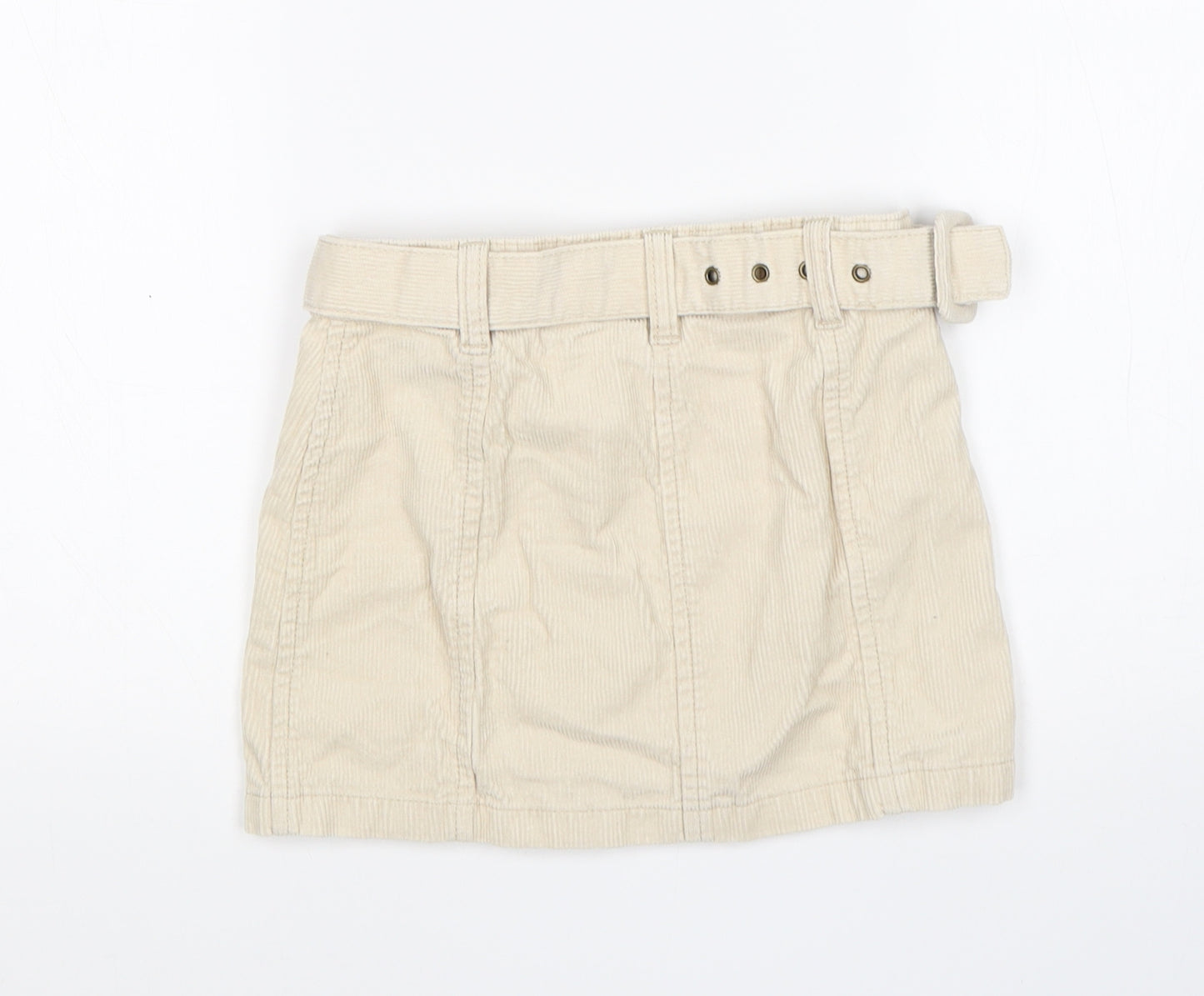 George Girls Beige  Cotton Straight & Pencil Skirt Size 5-6 Years  Regular