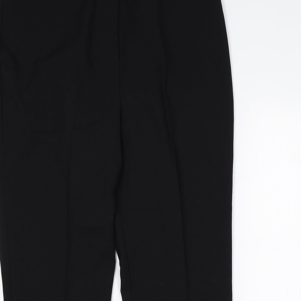 Papaya Womens Black  Polyester Trousers  Size 18 L29 in Regular