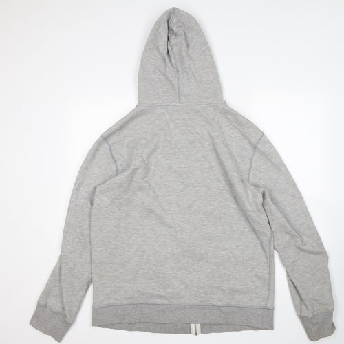 Converse Mens Grey  Cotton Full Zip Hoodie Size XL