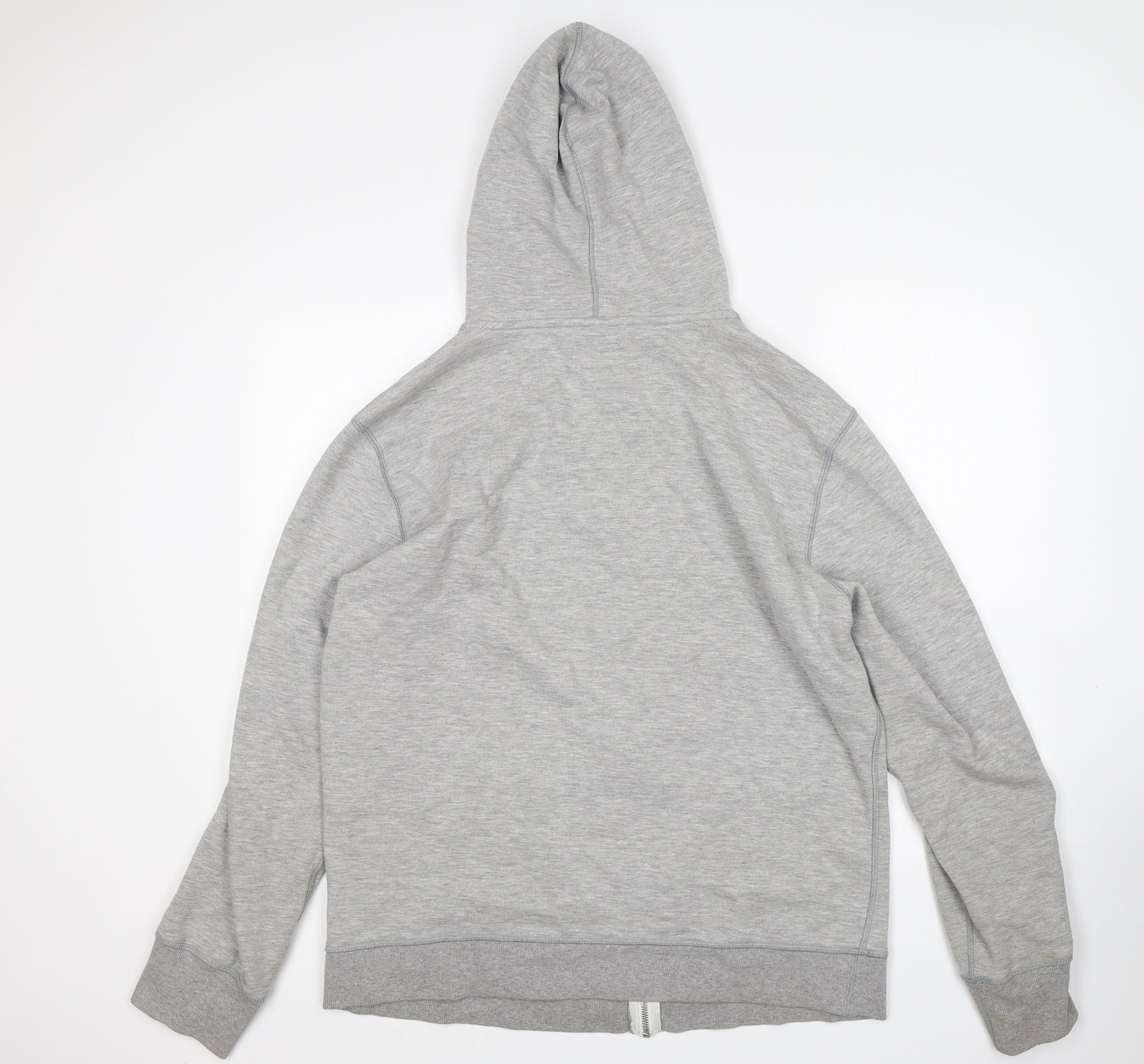 Converse Mens Grey  Cotton Full Zip Hoodie Size XL