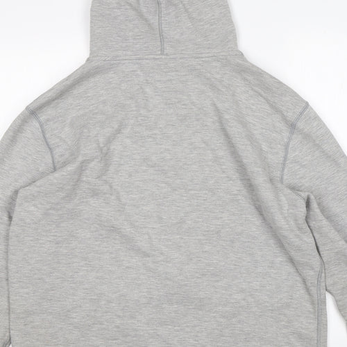 Converse Mens Grey  Cotton Full Zip Hoodie Size XL