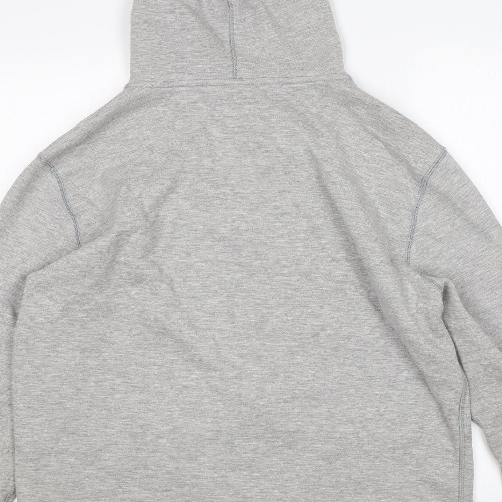 Converse Mens Grey  Cotton Full Zip Hoodie Size XL