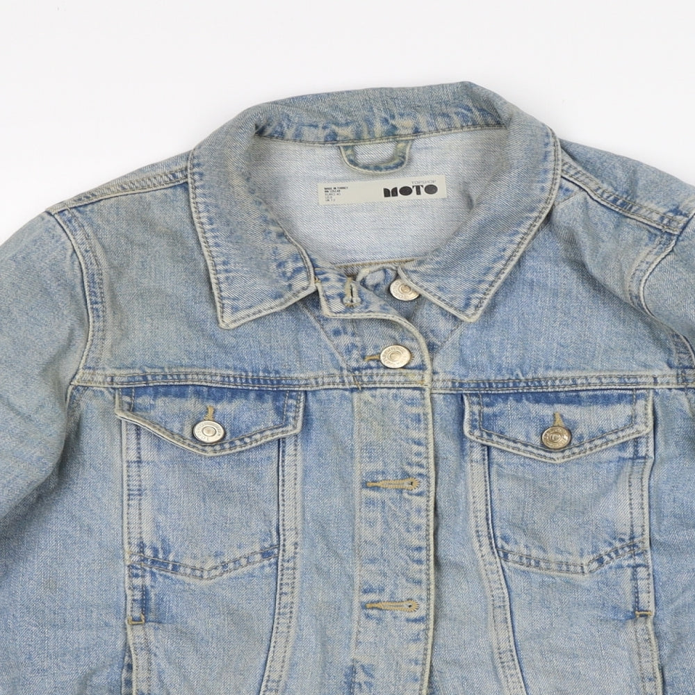 Topshop Womens Blue   Jacket  Size 12