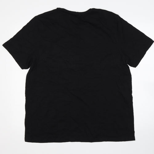 Matalan Mens Black  Cotton  Pyjama Top Size 2XL   - Christmas