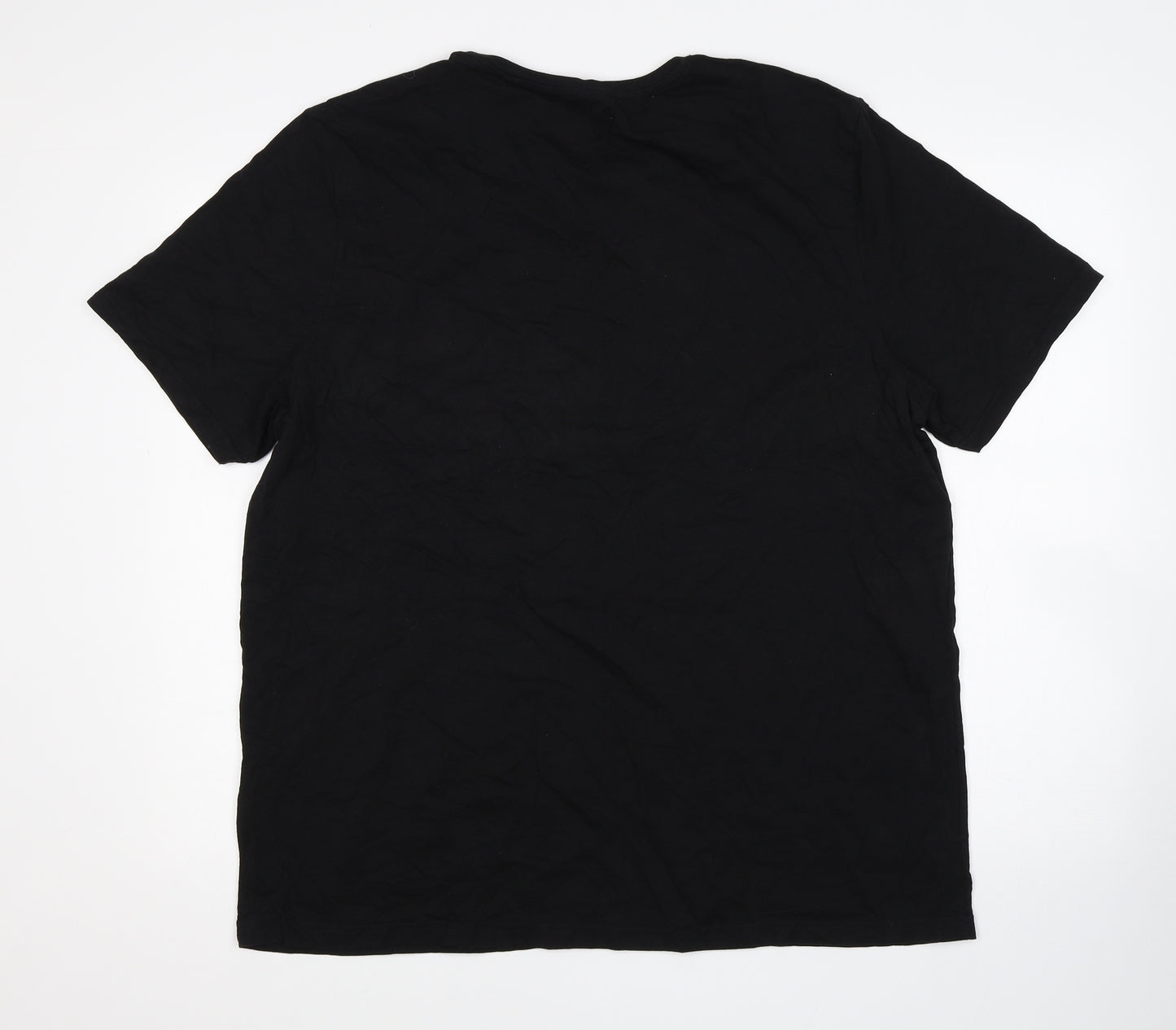Matalan Mens Black  Cotton  Pyjama Top Size 2XL   - Christmas