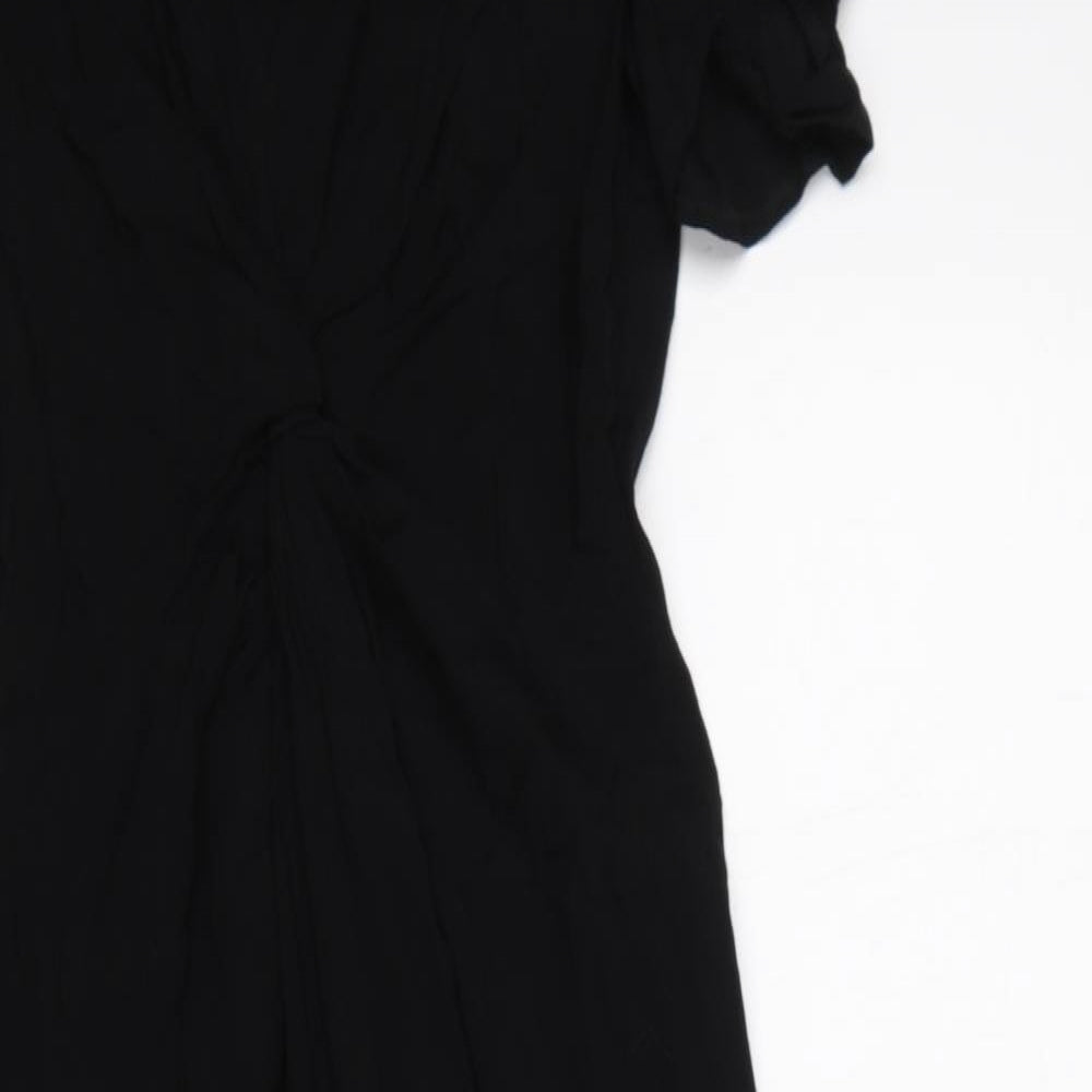ASOS Womens Black  Viscose Jumpsuit One-Piece Size 8 L19 in