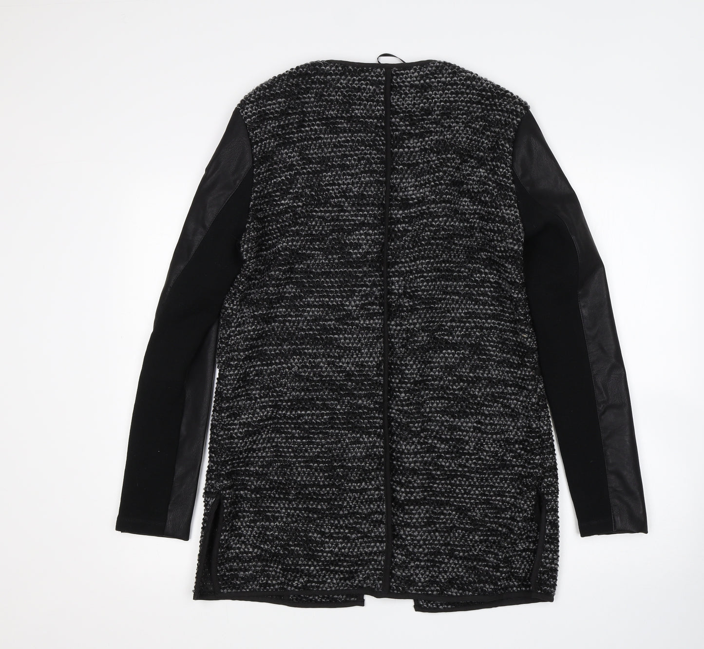 New Look Womens Black Round Neck  Polyester Cardigan Jumper Size 10