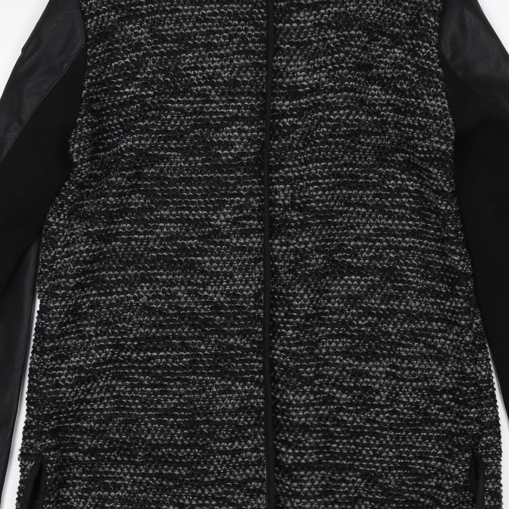 New Look Womens Black Round Neck  Polyester Cardigan Jumper Size 10