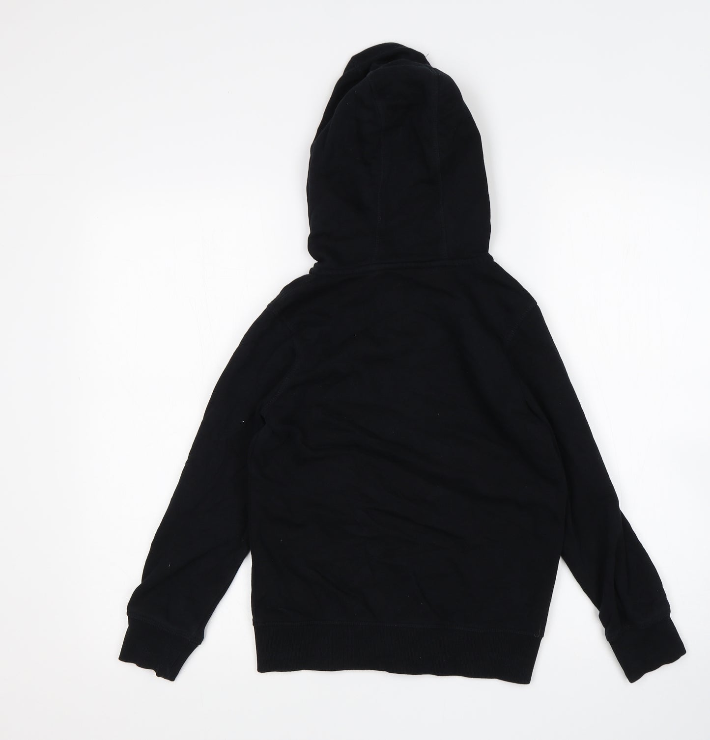 George Boys Black  Cotton Full Zip Hoodie Size 8-9 Years
