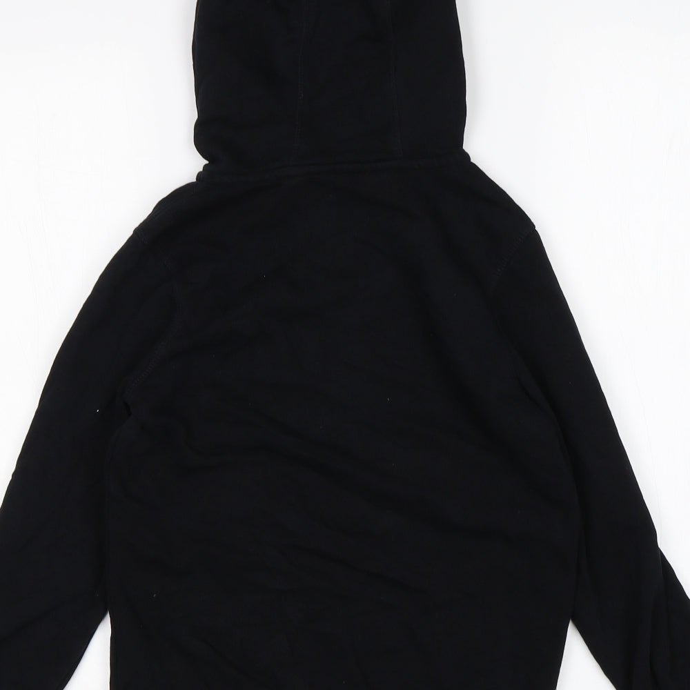 George Boys Black  Cotton Full Zip Hoodie Size 8-9 Years