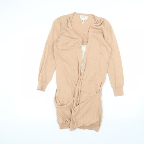 NEXT Womens Pink V-Neck  Cotton Cardigan Jumper Size 6