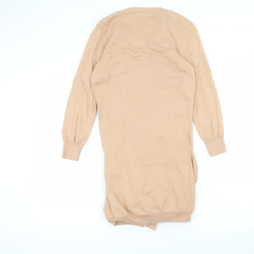 NEXT Womens Pink V-Neck  Cotton Cardigan Jumper Size 6