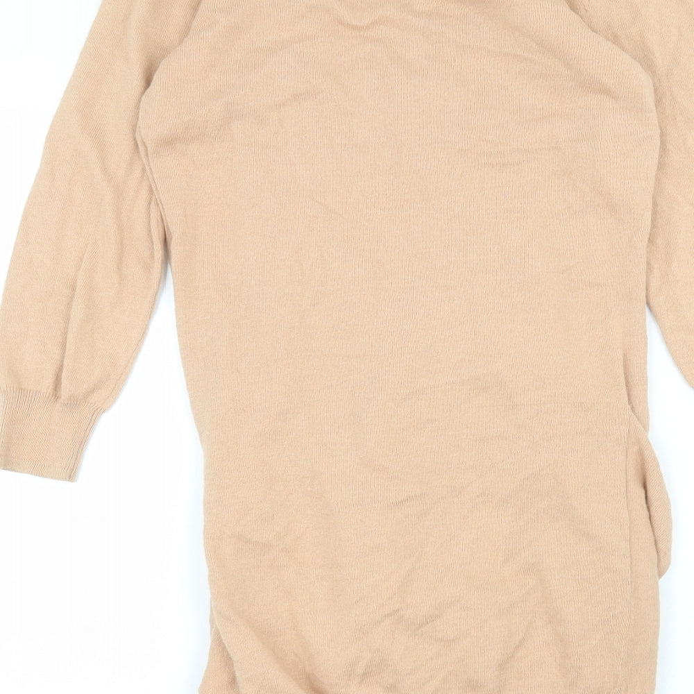 NEXT Womens Pink V-Neck  Cotton Cardigan Jumper Size 6
