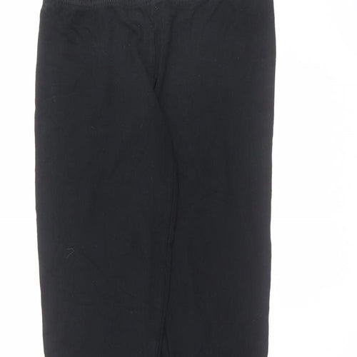 Topshop Womens Black  Viscose Trousers  Size 10 L23 in Regular