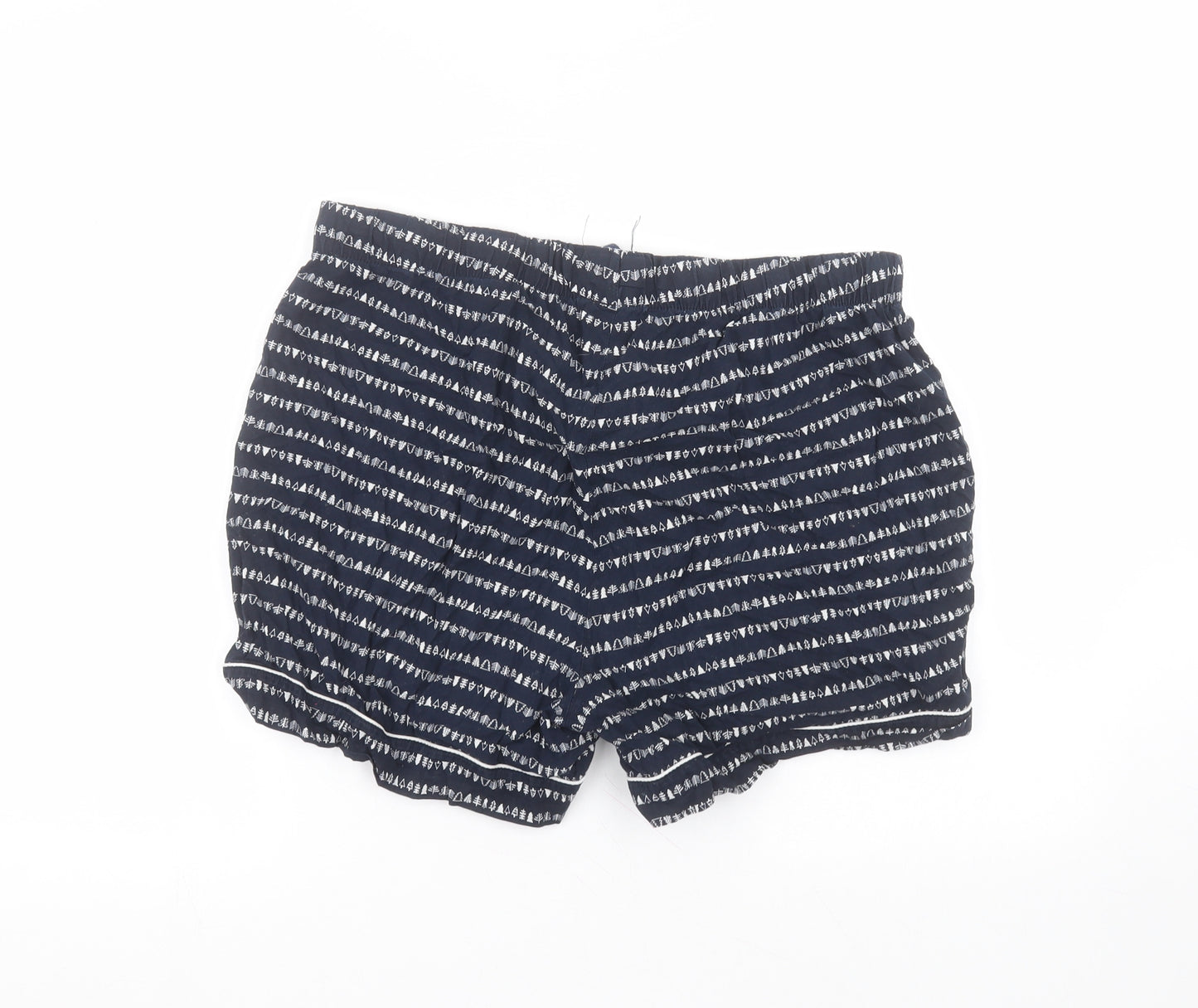 Pieces Womens Blue  Cotton Paperbag Shorts Size XL  Regular