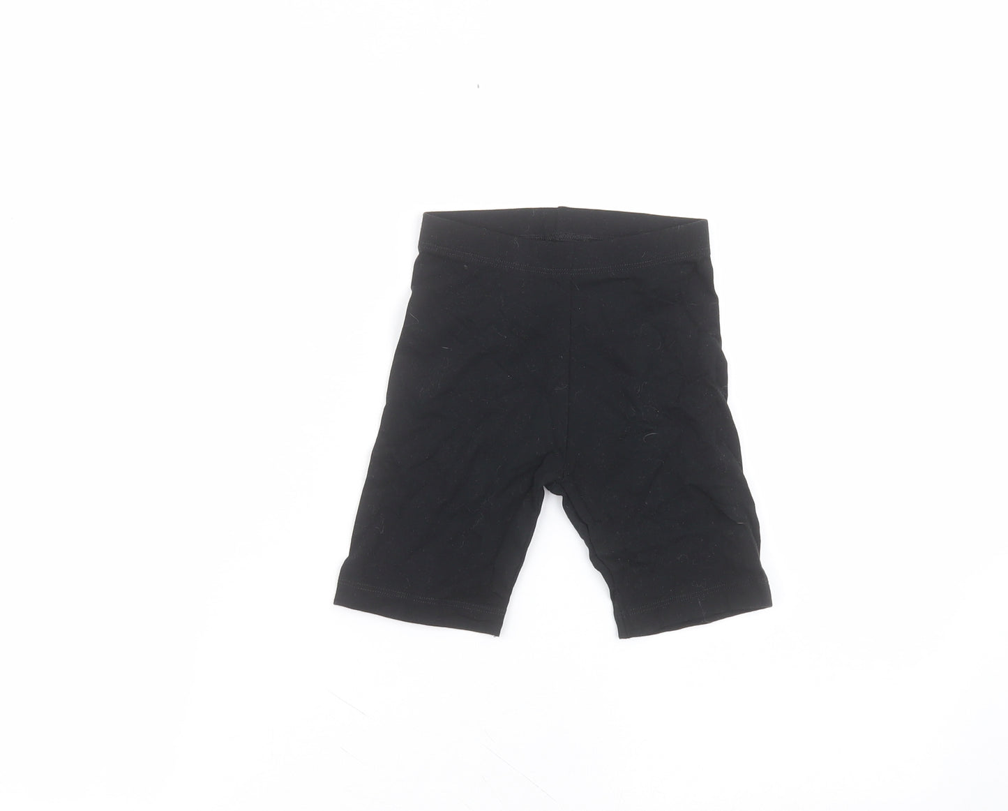 George Girls Black  Cotton Sweat Shorts Size 5-6 Years  Regular