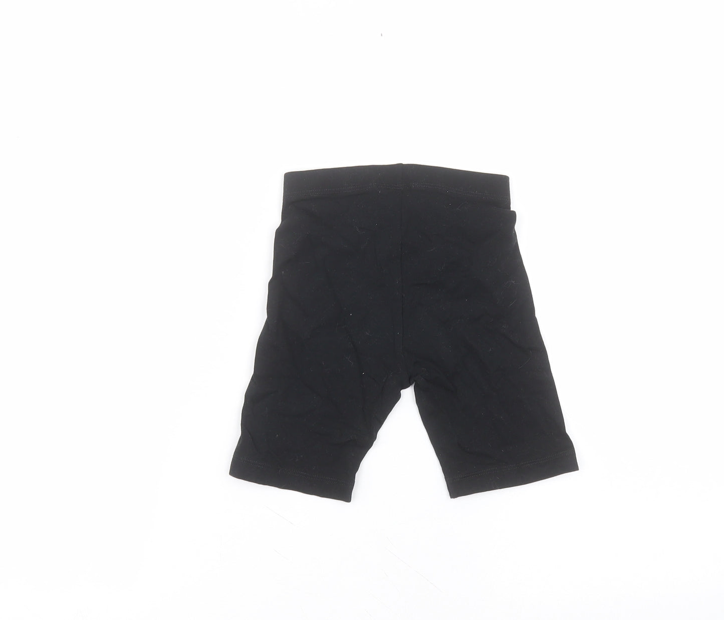George Girls Black  Cotton Sweat Shorts Size 5-6 Years  Regular