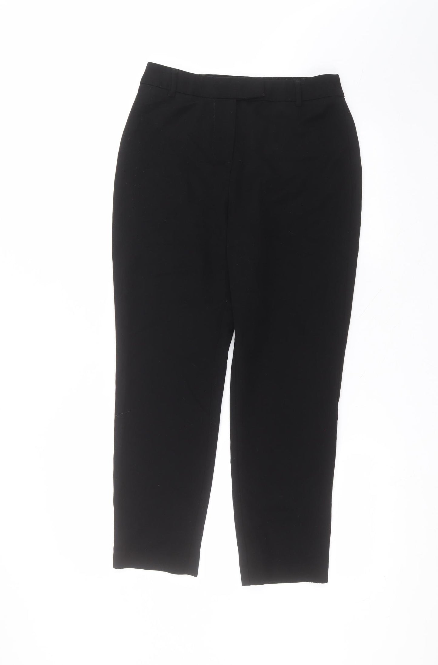 Papaya Womens Black  Polyester Trousers  Size 10 L26 in Regular