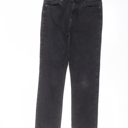 F&F Womens Black  Cotton Skinny Jeans Size 10 L27 in Regular