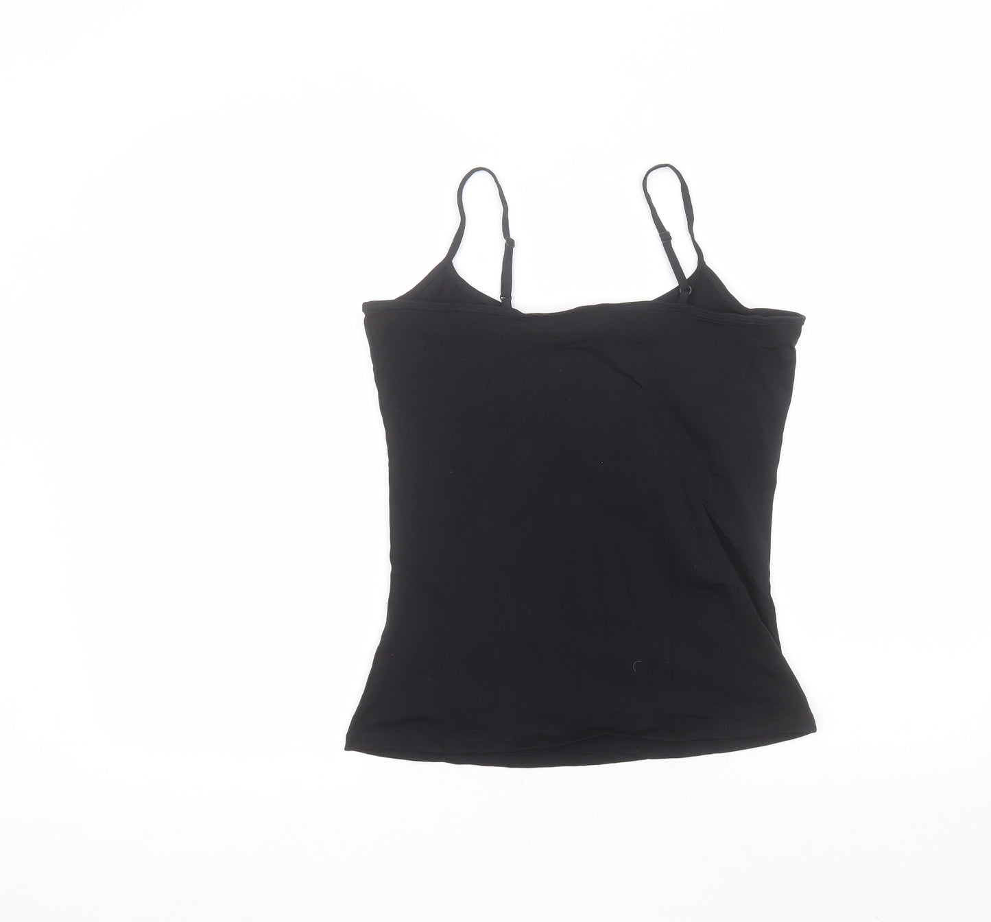 F&F Womens Black  Cotton Basic T-Shirt Size 10 Round Neck