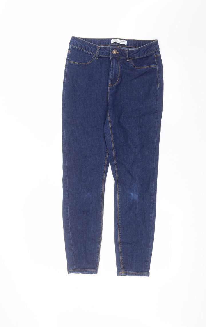 365 Denim Womens Blue  Cotton Skinny Jeans Size 10 L26 in Regular