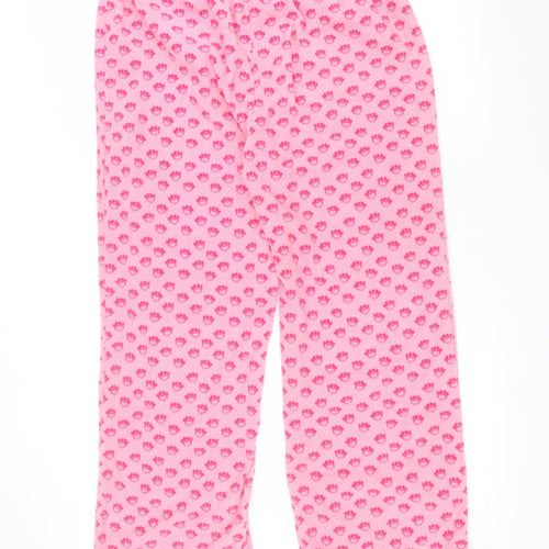 Preworn Womens Pink  Polyester Sweatpants Trousers Size L L27 in Regular