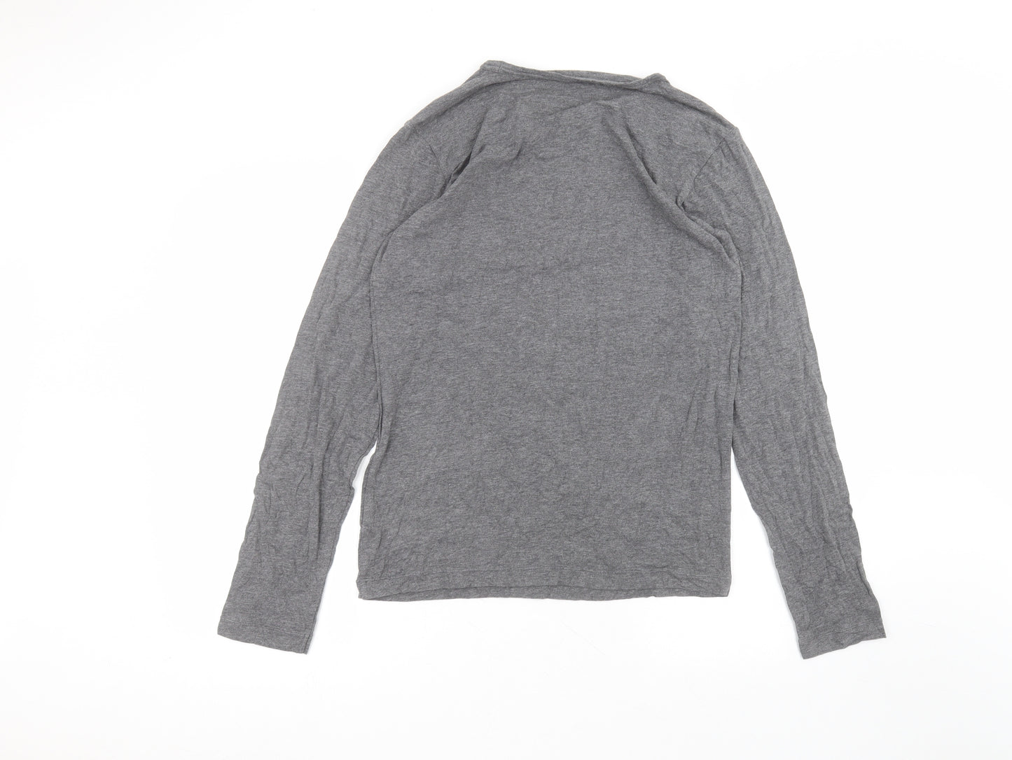 Thermo Layer Mens Grey  Cotton  T-Shirt Size L Round Neck