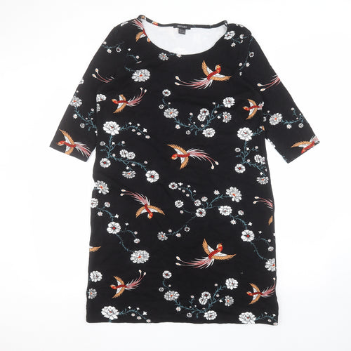 ESMARA Womens Black  Viscose A-Line  Size M  Round Neck