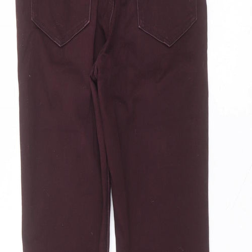 H&M Womens Red  Cotton Skinny Jeans Size 6 L30 in Regular