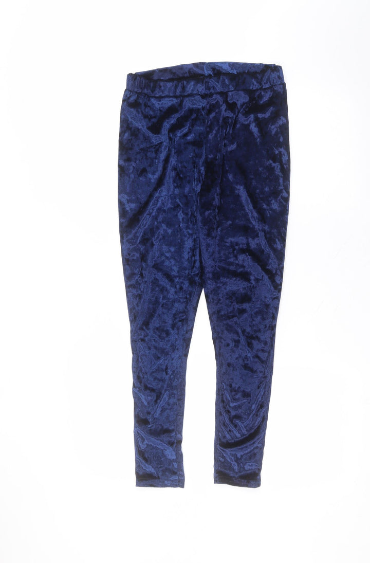 Preworn Womens Blue Polyester Jogger Leggings Size S L25 in