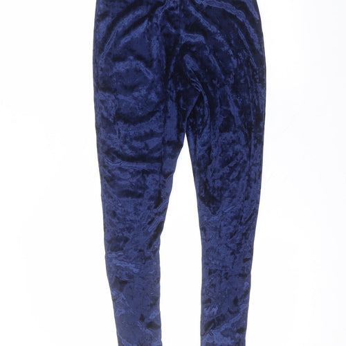 Preworn Womens Blue  Polyester Jogger Leggings Size S L25 in