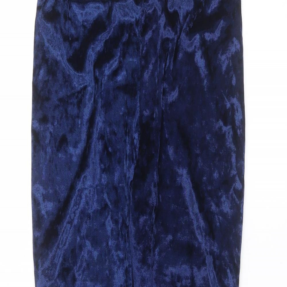 Preworn Womens Blue  Polyester Jogger Leggings Size S L25 in