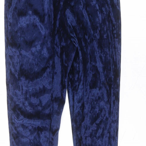 Preworn Womens Blue  Polyester Jogger Leggings Size S L25 in