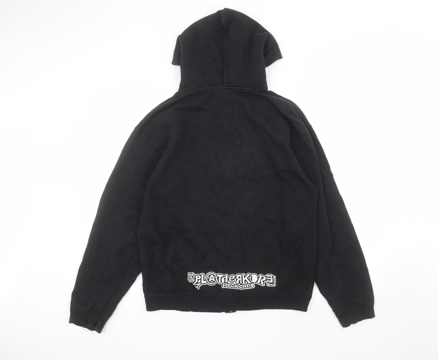 Fruit of the Loom Boys Black  Cotton Full Zip Hoodie Size 14-15 Years