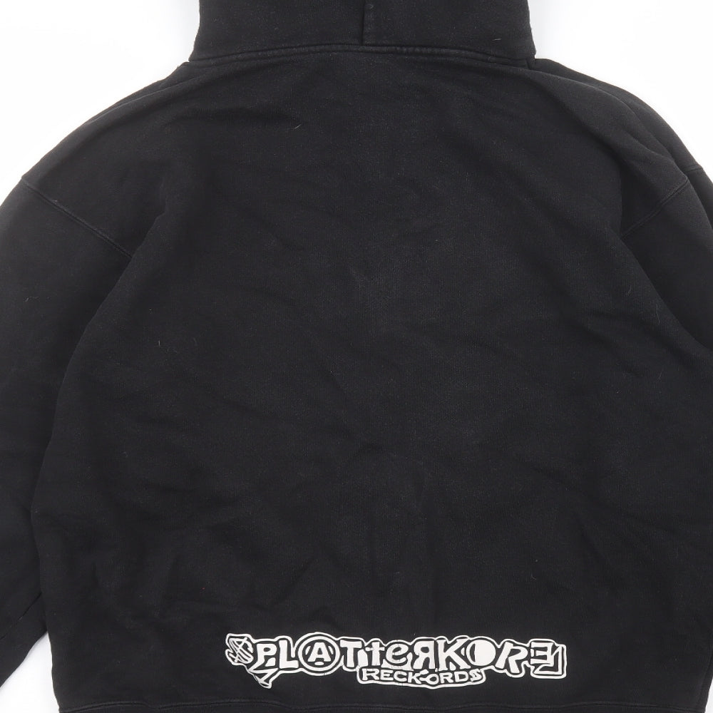 Fruit of the Loom Boys Black  Cotton Full Zip Hoodie Size 14-15 Years
