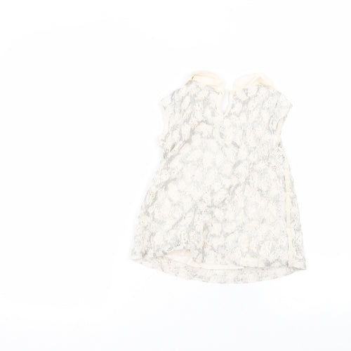 NEXT Girls White  Cotton A-Line  Size 5 Years  Collared