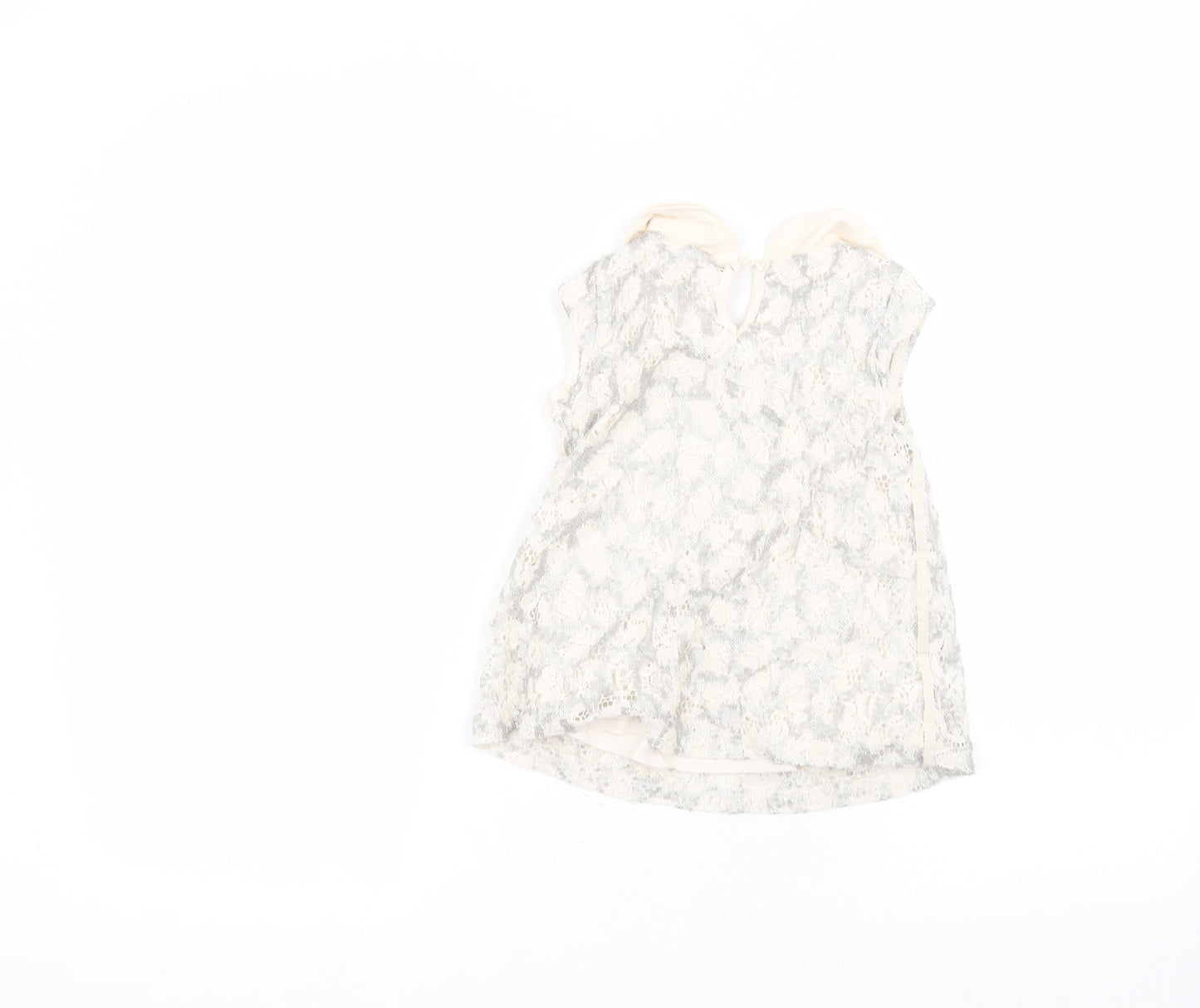 NEXT Girls White  Cotton A-Line  Size 5 Years  Collared