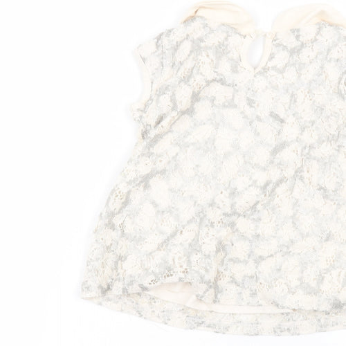 NEXT Girls White  Cotton A-Line  Size 5 Years  Collared