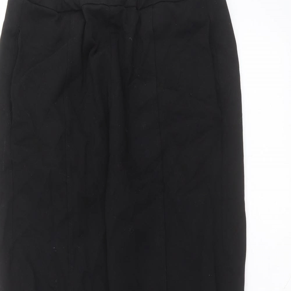 RVK Womens Black  Viscose Trousers  Size L L21 in Regular