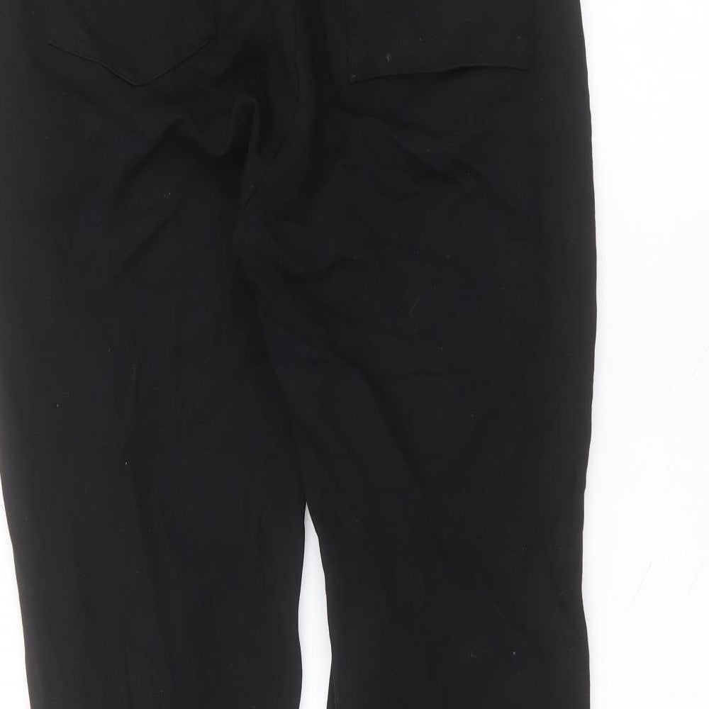 RVK Womens Black  Viscose Trousers  Size L L21 in Regular