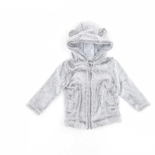 George Baby Grey   Parka Coat Size 6-9 Months