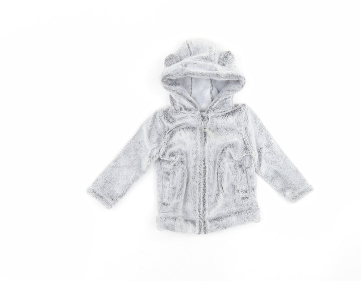 George Baby Grey   Parka Coat Size 6-9 Months