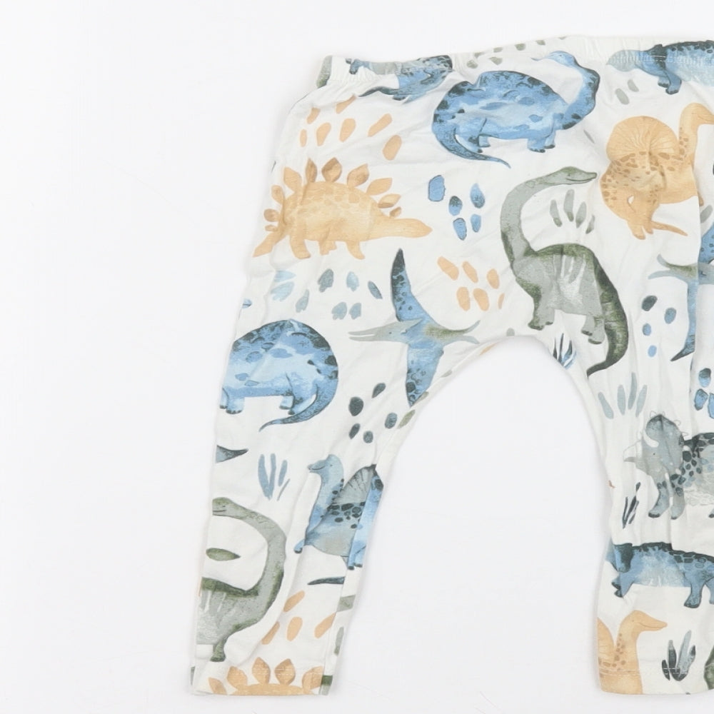 NEXT Boys White  Cotton Sweatpants Trousers Size 9-10 Years  Regular