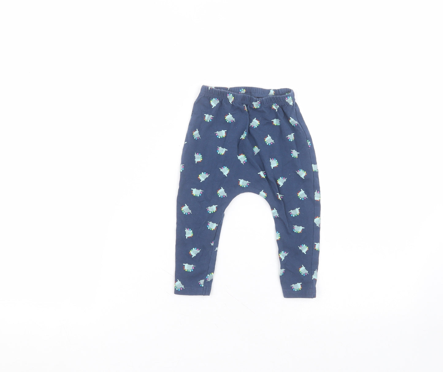 NEXT Baby Blue  Cotton Sweatpants Trousers Size 9-12 Months